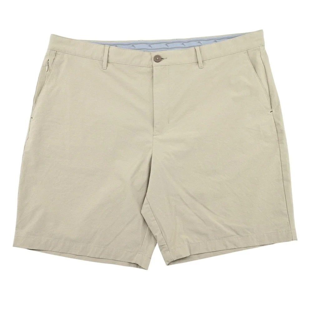 Tommy Bahama Chip Shot Shorts Mens 42x9 Khaki IslandZone Casual Relaxed